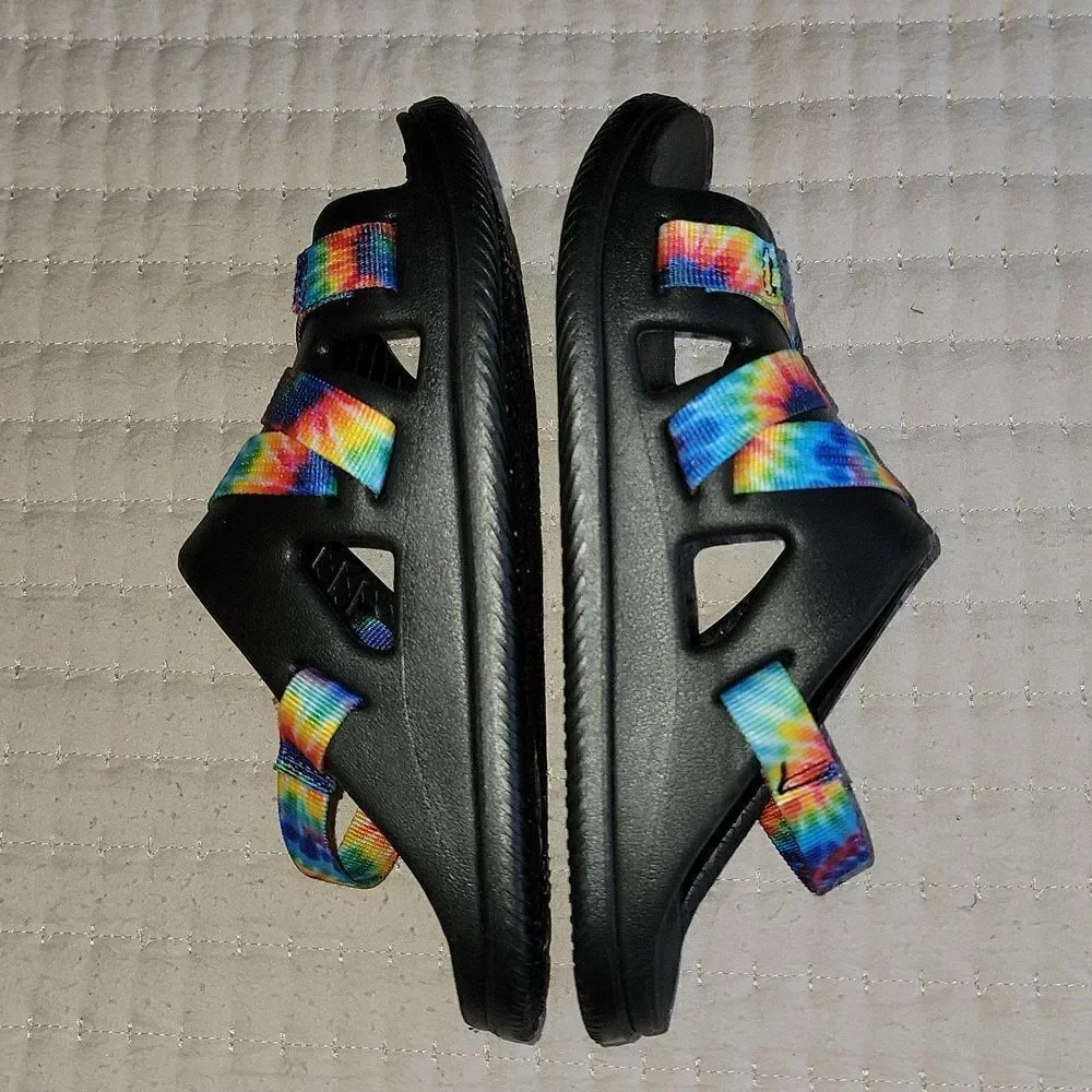 New Chaco Chillos Tie Dye Adjustable Strap Performance Sport Sandals Size Kids 2